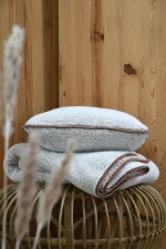 Pătură Winston 130X160 cm, culoare natural, 100% poliester - imagine 4