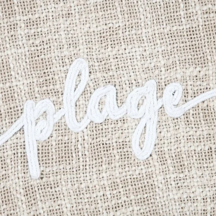 Pătură Dunes 125X150 cm, culoare natural, 45% poliester 55% bumbac