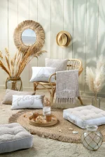 Pătură Dunes 125×150 cm, culoare Natural, 55% bumbac, 45% poliester - imagine 4