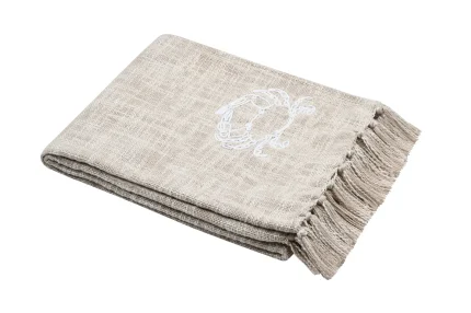 Pătură Dunes 125X150 cm, culoare gri, 45% poliester 55% bumbac - imagine 2