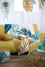 Pătură Aloha 125X150 cm, culoare multicolor, 45% poliester 55% bumbac - imagine 5