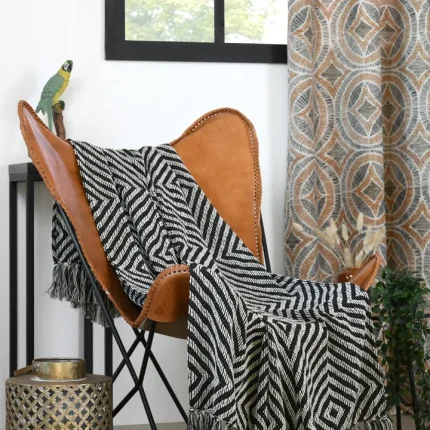 Pătură Tucano 125X150 cm, culoare Negru, 55% bumbac, 45% poliester