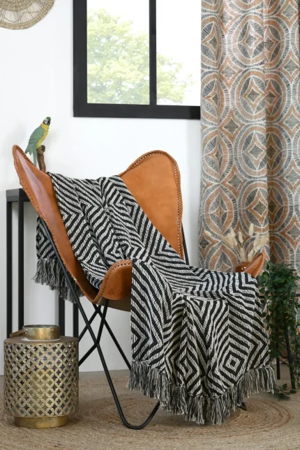 Pătură Tucano 125X150 cm, culoare negru, 45% poliester 55% bumbac - imagine 5