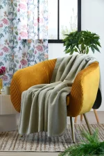 Pătură Emmy 130X150 cm, culoare Verde, 100% poliester