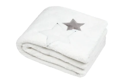 Pătură Doureve 130X160 cm, culoare bej, 100% poliester - imagine 2