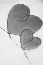 Pătură Doureve 130X160 cm, culoare Crem/Greige, 100% poliester - imagine 3