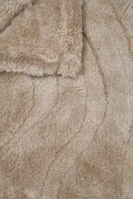 Pătură Fauves 130X160 cm, culoare natural, 100% poliester - imagine 2