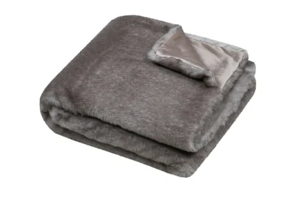 Pătură Harlow 130X150 cm, culoare greige, 100% poliester - imagine 2