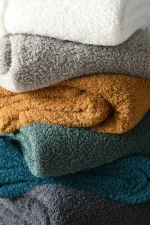 Pătură Montreal 180X220 cm, culoare antracit, 100% poliester - imagine 3