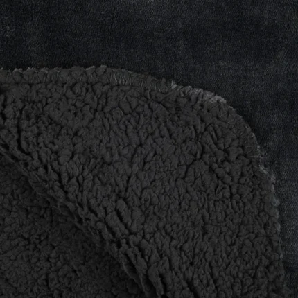 Pătură Michigan 180X220 cm, culoare antracit, 100% poliester