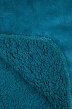 Pătură Michigan 180X220 cm, culoare Verde petrol, 100% poliester - imagine 2