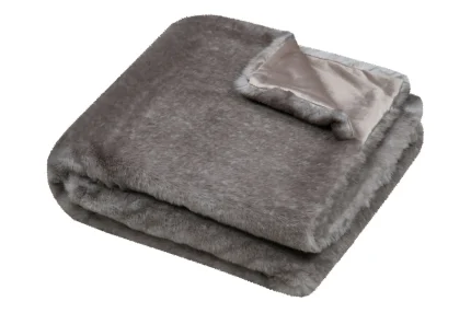 Pătură Harlow 180X220 cm, culoare greige, 100% poliester - imagine 2