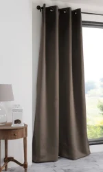 Draperie Notte 135X250 cm, culoare greige, 100% poliester - imagine 2