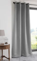 Draperie Notte 135X250 cm, culoare gri, 100% poliester - imagine 5