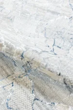 Covor living NOVA LUX 53388B Albastru / Alb - imagine 8