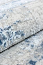 Covor living NOVA LUX 53187B Albastru / Alb - imagine 5