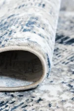 Covor living NOVA LUX 53189B Albastru / Alb - imagine 4