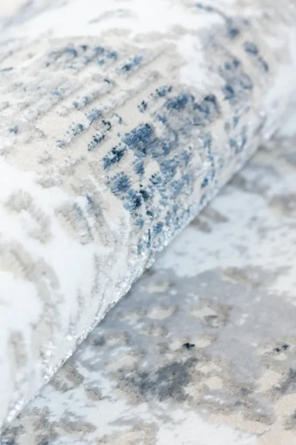 Covor living NOVA LUX 53189B Albastru / Alb - imagine 5