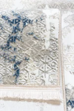 Covor living NOVA LUX 53140B Albastru / Alb - imagine 3