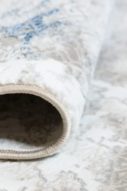 Covor living NOVA LUX 53140B Albastru / Alb - imagine 4