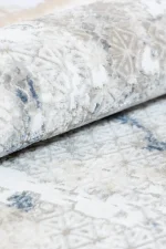 Covor living NOVA LUX 53140B Albastru / Alb - imagine 5