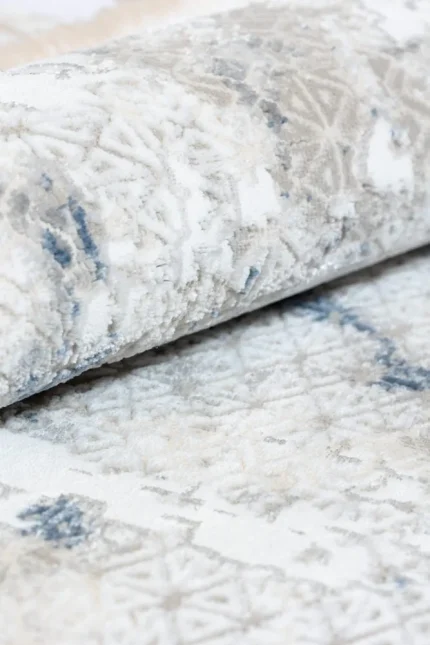 Covor living NOVA LUX 53140B Albastru / Alb - imagine 5