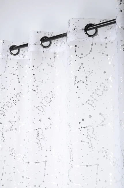 Perdea Unicorn Dream 135X260 cm, culoare alb, 100% poliester - imagine 2