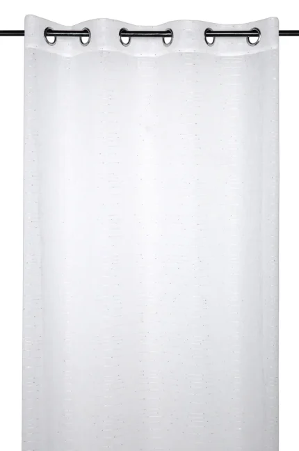 Perdea Celian 135X260 cm, culoare alb, 100% poliester - imagine 2