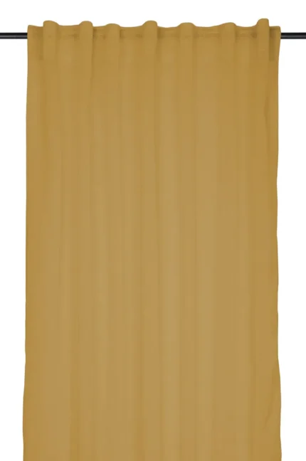 Perdea Madrid 140X260 cm, culoare muștar, 100% poliester - imagine 3
