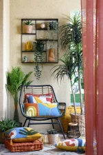 Perdea Ontario 135X260 cm, culoare cărămiziu, 100% poliester