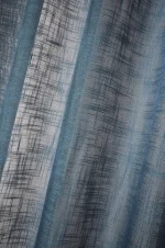 Perdea Ontario 135X260 cm, culoare albastru, 100% poliester - imagine 3