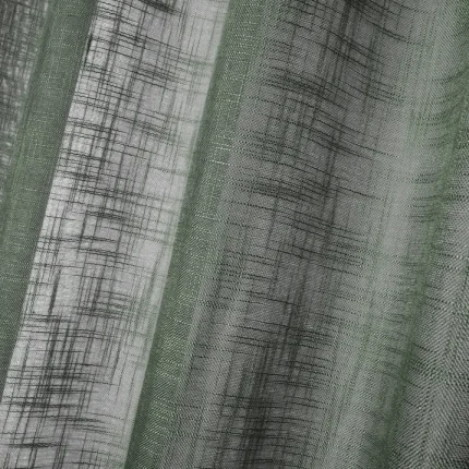 Perdea Ontario 135X260 cm, culoare gri verde, 100% poliester