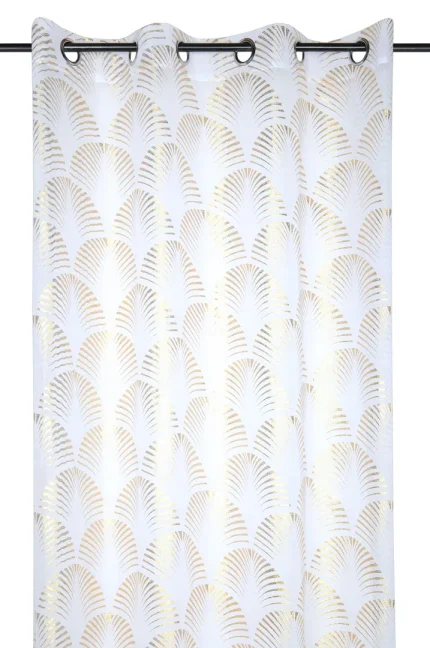 Perdea Maldives 140X260 cm, culoare auriu, 100% poliester - imagine 2