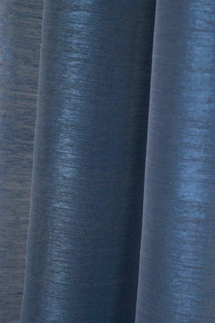 Perdea Linwood 140X260 cm, culoare denim, 100% poliester - imagine 3