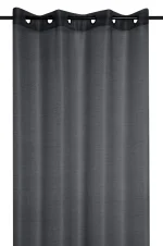 Perdea Linwood 140X260 cm, culoare negru, 100% poliester - imagine 2