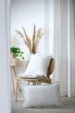 Draperie Helios 140X260 cm, culoare alb, 100% bumbac - imagine 5