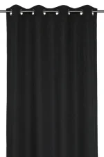 Draperie Helios 140X260 cm, culoare negru, 100% bumbac - imagine 4