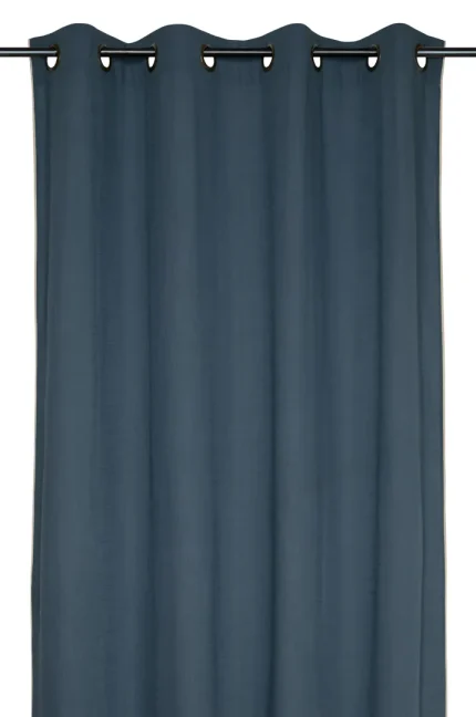 Draperie Helios 140X260 cm, culoare albastru, 100% bumbac - imagine 4