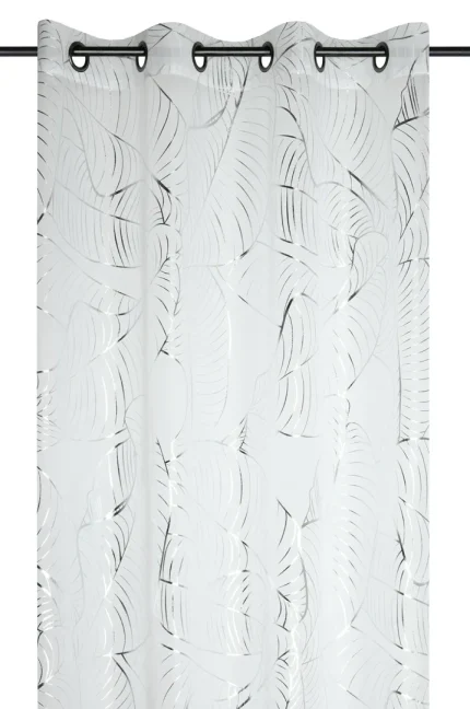 Perdea Patras 140X260 cm, culoare argintiu, 100% poliester - imagine 2