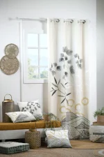 Draperie Yuki 140X260 cm, culoare natural, 100% bumbac - imagine 5