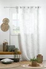 Perdea Myrna 140X260 cm, culoare gri verde, 100% poliester - imagine 2