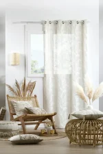 Perdea Hemera 140X260 cm, culoare natural, 100% poliester - imagine 3