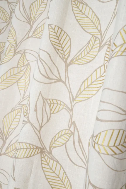 Draperie Hemera 140X260 cm, culoare greige, 100% bumbac - imagine 3