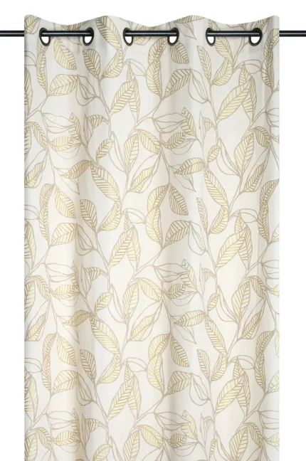 Draperie Hemera 140X260 cm, culoare greige, 100% bumbac - imagine 2