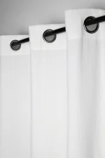 Draperie Dandy 140X260 cm, culoare crem, 100% poliester - imagine 3