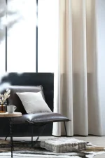 Draperie Dandy 140X260 cm, culoare natural, 100% poliester - imagine 5