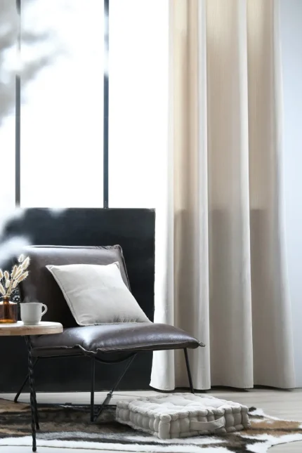 Draperie Dandy 140X260 cm, culoare natural, 100% poliester - imagine 5