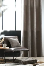 Draperie Dandy 140X260 cm, culoare greige, 100% poliester - imagine 5