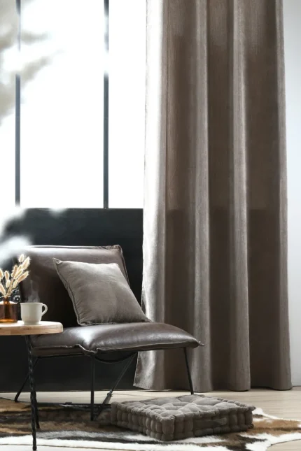 Draperie Dandy 140X260 cm, culoare greige, 100% poliester - imagine 5