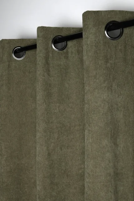 Draperie Dandy 140X260 cm, culoare kaki, 100% poliester - imagine 3